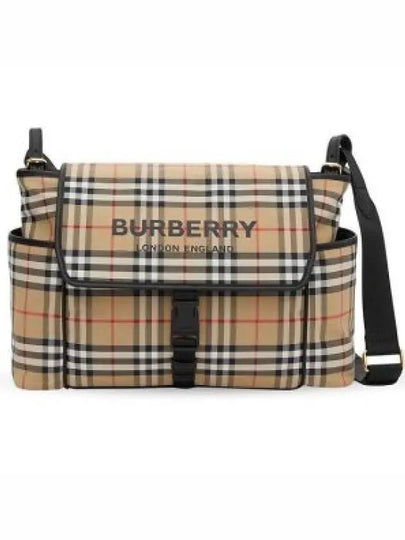 Burberry Kids Logo Vintage Check Shoulder Bag Beige - BURBERRY - BALAAN 2