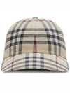 Check Pattern Cotton Ball Cap Beige - BURBERRY - BALAAN 2