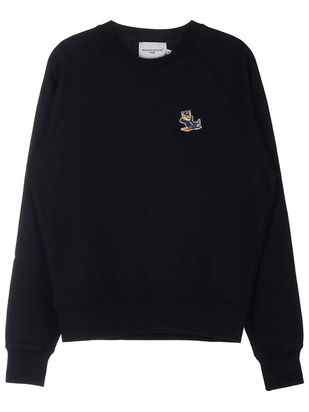 Dressed Fox Patch Sweatshirt Black - MAISON KITSUNE - BALAAN 2