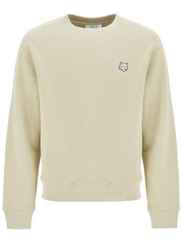 Bold Fox Head Patch Comfort Sweatshirt Beige - MAISON KITSUNE - BALAAN 1