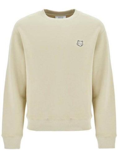 Bold Fox Head Patch Comfort Sweatshirt Beige - MAISON KITSUNE - BALAAN 1