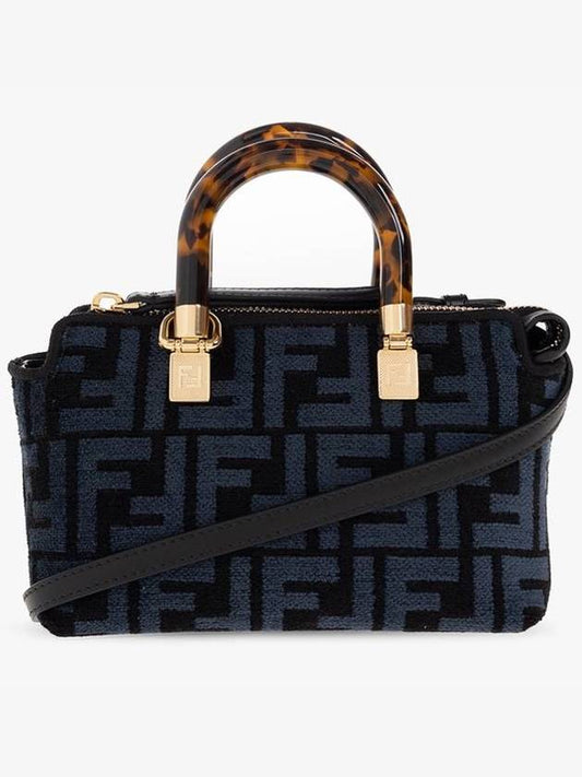 By The Way FF Motif Small Tote Bag Blue - FENDI - BALAAN 2