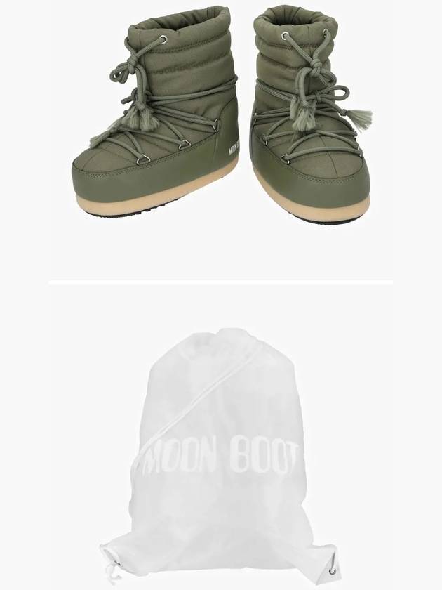 Icon Logo Print Winter Boots Green - MOON BOOT - BALAAN 4