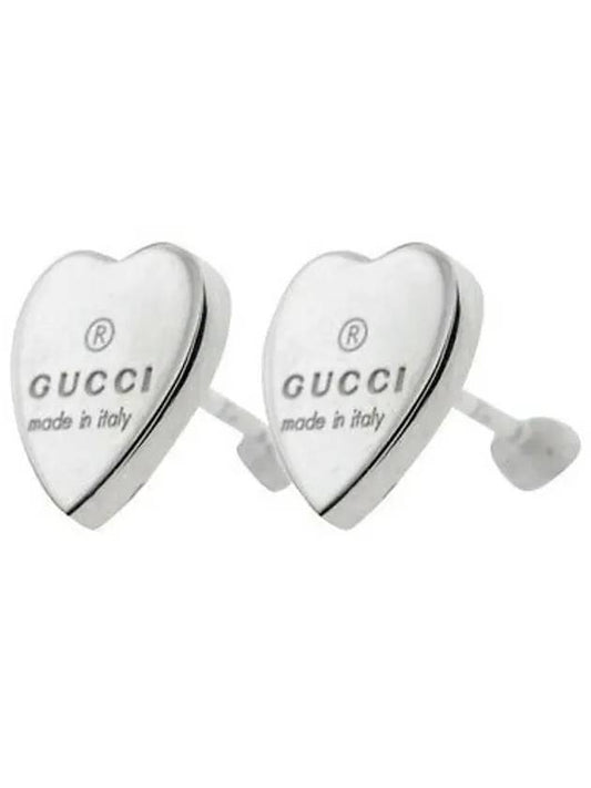 Trademark Heart Earrings YBD223990001 Silver - GUCCI - BALAAN.