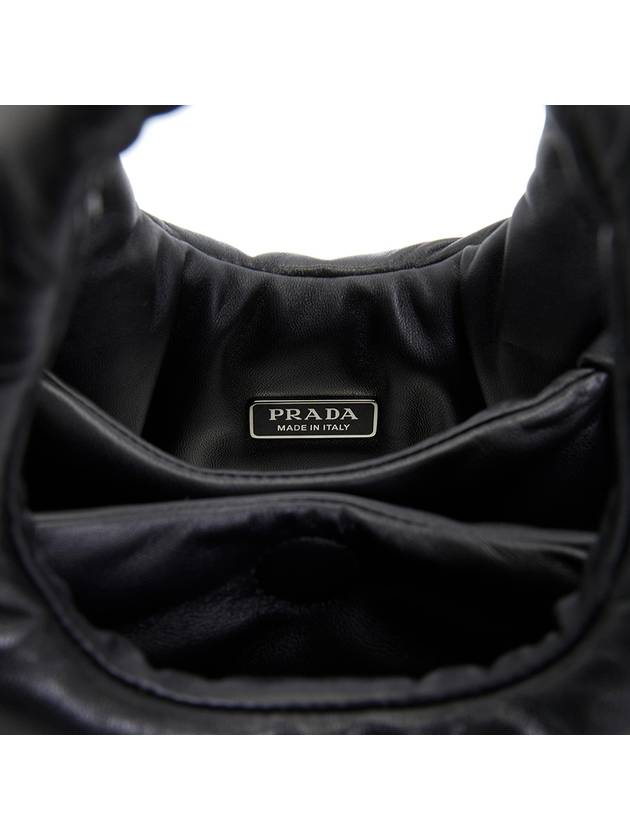 Small Padded Soft Nappa Leather Mini Bag Black - PRADA - BALAAN 11