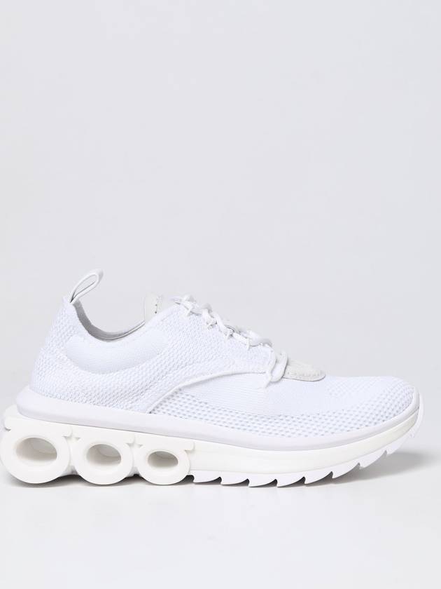 Running Nima Knit Low Top Sneakers White - SALVATORE FERRAGAMO - BALAAN 2