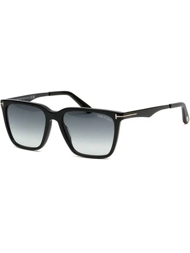 Sunglasses TF862 01B Black Horn Rim Square Fashion - TOM FORD - BALAAN 7