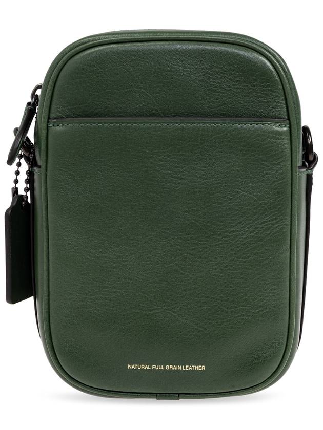 Coach Leather Shoulder Bag, Men's, Green - COACH - BALAAN 3