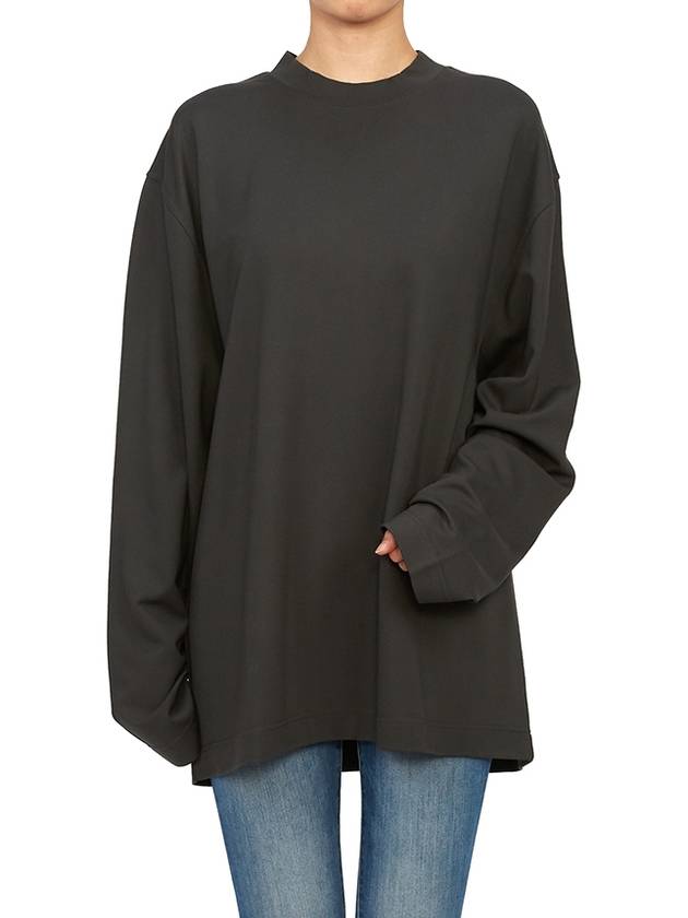 Crew Neck Long Sleeve Sweatshirt Black - LEMAIRE - BALAAN 6