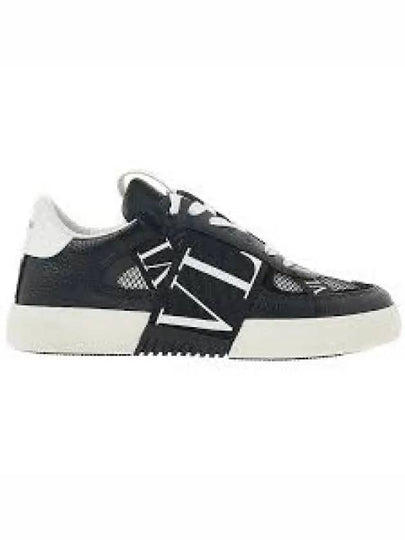 VL7N Logo Label Weaving Band Low Top Sneakers Black - VALENTINO - BALAAN 2