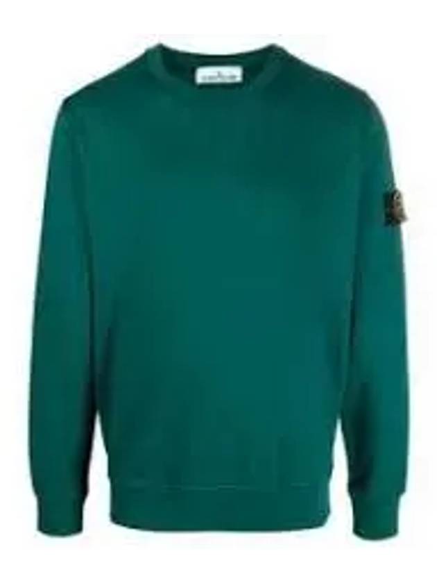 Wappen Patch Crew Neck Sweatshirt Green - STONE ISLAND - BALAAN 2