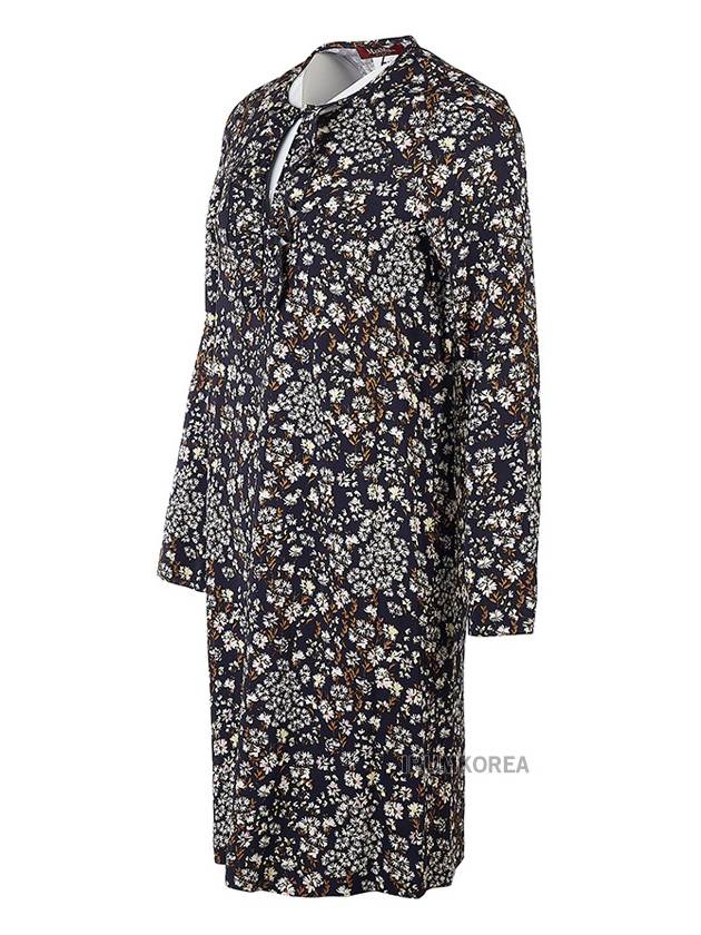 Favella Floral Printed Midi Dress Balck - MAX MARA - BALAAN 3