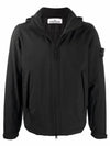 Wappen Soft Shell Hooded Jacket Black - STONE ISLAND - BALAAN 1