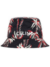 Palm Tree Nylon Bucket Hat Black - CELINE - BALAAN 2