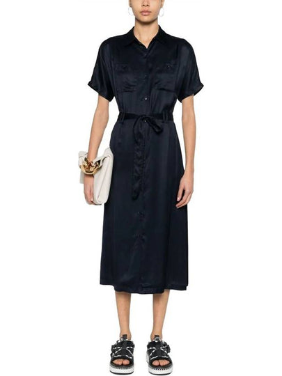 New Drew Midi Dress Navy - A.P.C. - BALAAN 2