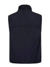 Lenswapen Logo Zip-Up Vest Navy - CP COMPANY - BALAAN.