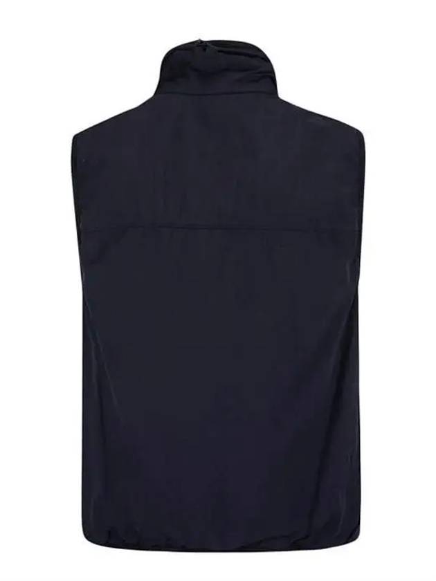 Lenswapen Logo Zip-Up Vest Navy - CP COMPANY - BALAAN.