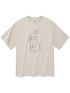 Rabbit short sleeve t shirt beige - RADINEO - BALAAN 1