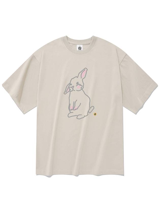 Rabbit short sleeve t shirt beige - RADINEO - BALAAN 1