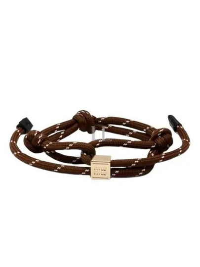 Logo Cord Nylon Bracelet Brown - MIU MIU - BALAAN 2