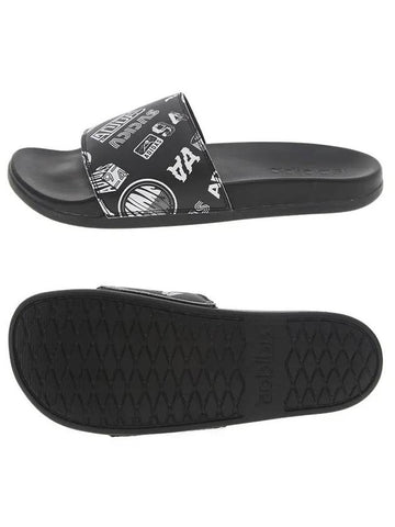 Adilette Comfort Slippers Black - ADIDAS - BALAAN 1