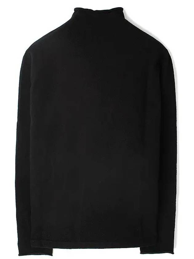 Stellina Mock Neck Lambswool Knit Top Black - STONE ISLAND - BALAAN 3