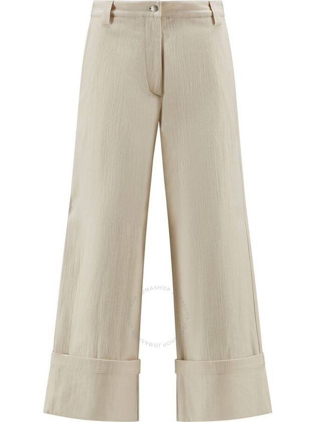 Cotton Wide Pants White - MONCLER - BALAAN 2