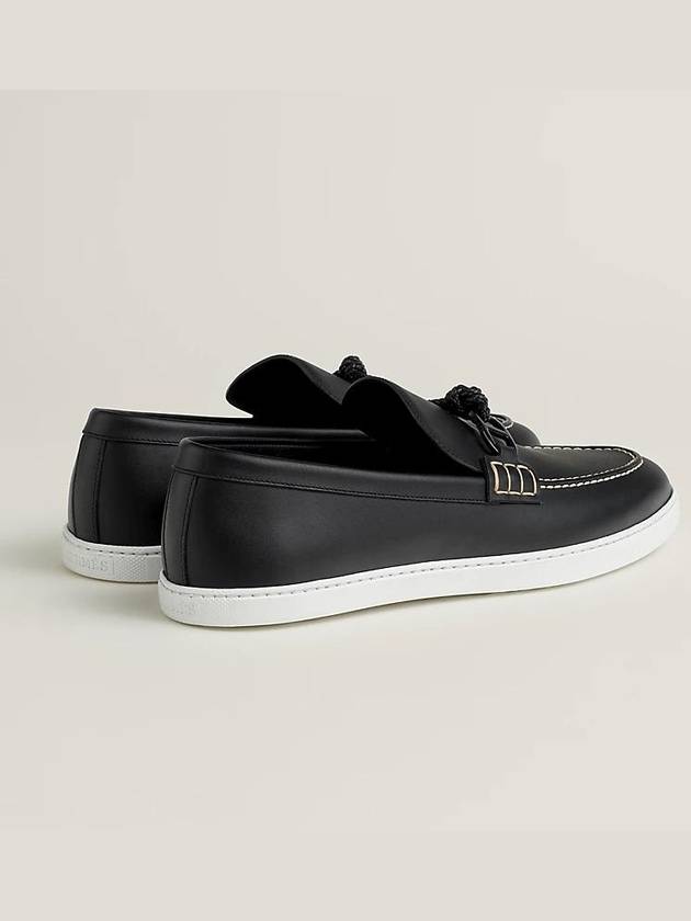 Ignacio Driving Loafers Black - HERMES - BALAAN 5