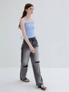 Destroyed washed denim pantsDark Gray - REAL ME ANOTHER ME - BALAAN 1