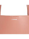 Women's Tangle Small Leather Shoulder Bag Pink - JIL SANDER - BALAAN 9