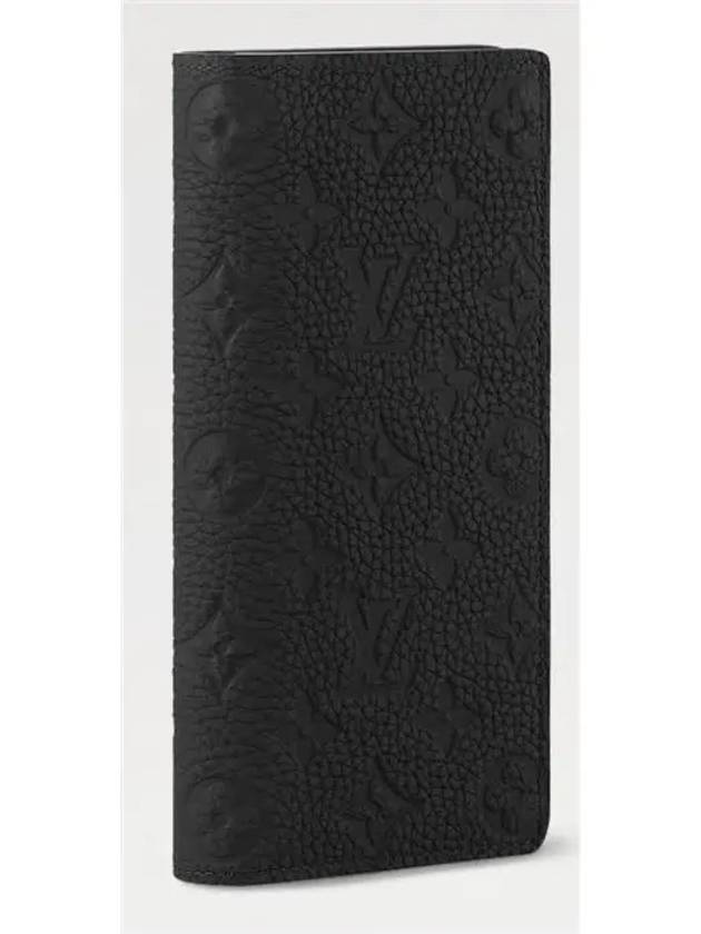 Brazza Taurillon Long Wallet Black - LOUIS VUITTON - BALAAN 7