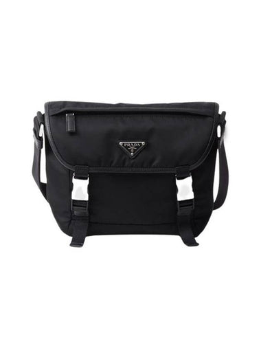 Triangle Logo Re-Nylon Cross Bag Black - PRADA - BALAAN 1