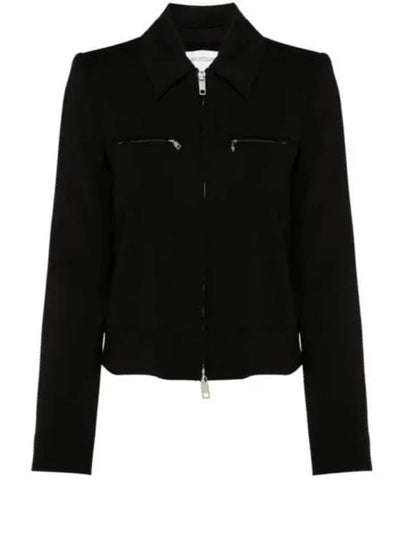 Plava Wool Zip-Up Jacket Black - MAX MARA - BALAAN 2