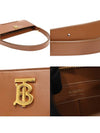 80462511 Warm tan smooth calfskin gold monogram TB medium shoulder bag - BURBERRY - BALAAN 7