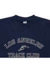 Track Club Crew Neck Sweatshirt TRACK CLUB CREWNECK NAVY WHITE - SPORTY & RICH - BALAAN 3