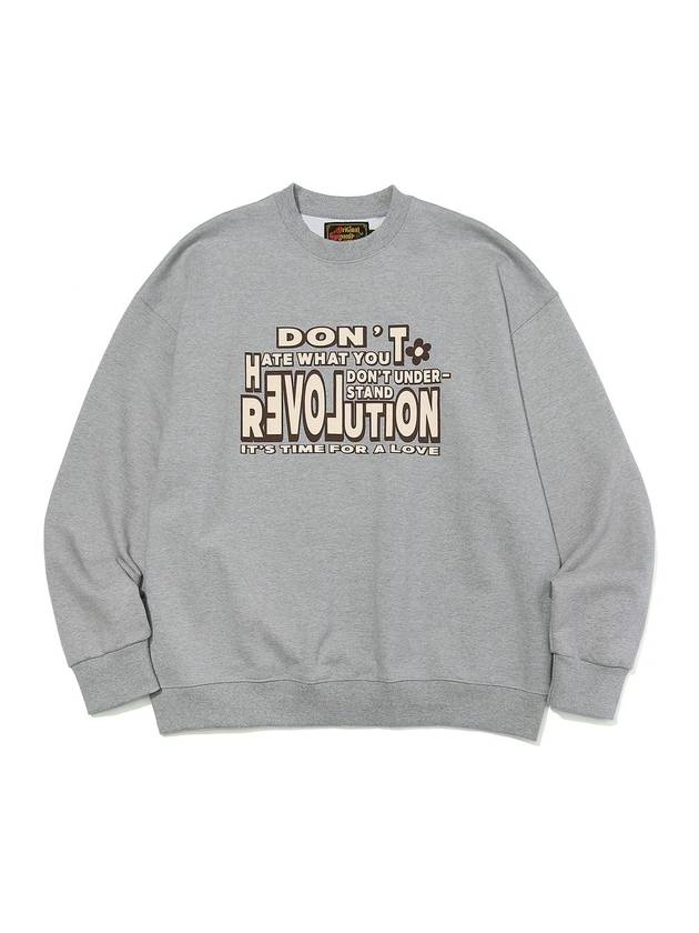 Revolution Artwork Sweatshirts Gray - OGARP - BALAAN 2