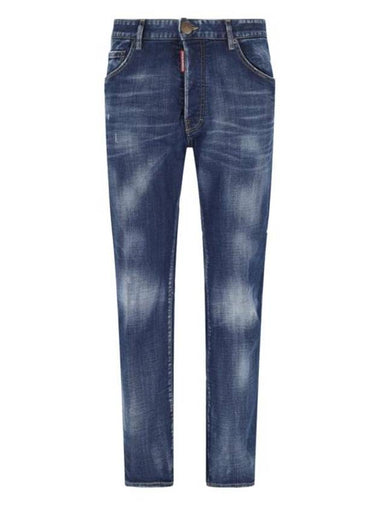 Denim Straight Pants S74LB1381 S30664470 BLUE - DSQUARED2 - BALAAN 1