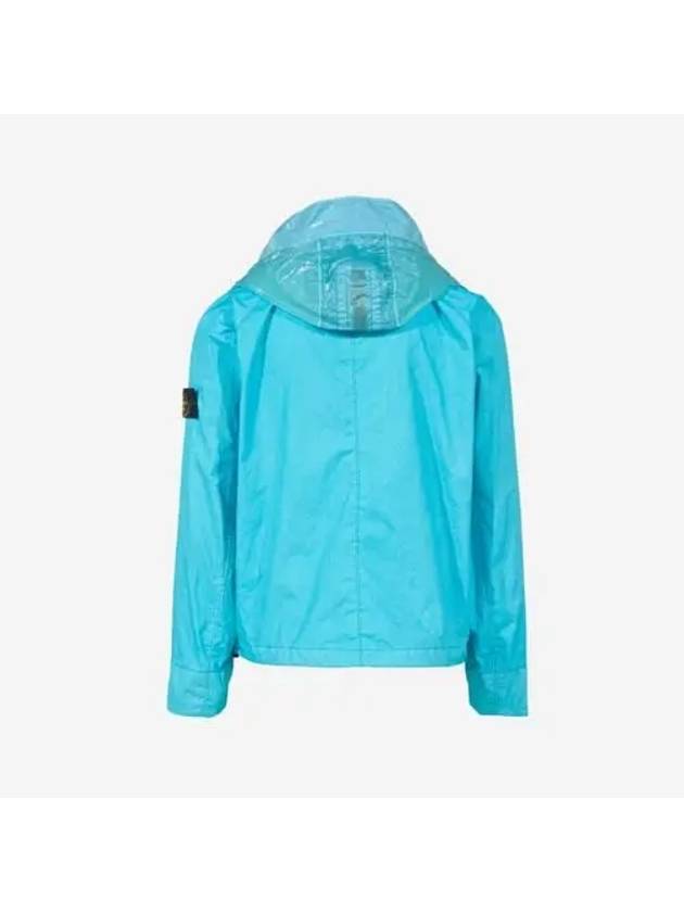 Membrana 3L TC Detachable Hooded Jacket Blue - STONE ISLAND - BALAAN 3