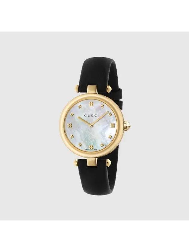 Diamantissima Watch 32mm Black Leather 602494IBAA08462 - GUCCI - BALAAN 1