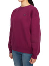 Women's Bold Fox Head Patch Comfort Sweatshirt Purple - MAISON KITSUNE - BALAAN 3