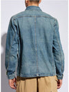 Logo Label Denim Jacket Blue - TOM FORD - BALAAN 3