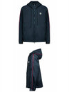 Men's Hattab Hooded Jacket Navy - MONCLER - BALAAN 5