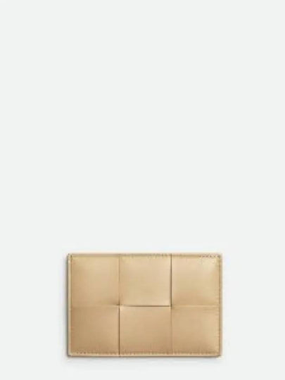 Intrecciato Leather Card Wallet Porridge - BOTTEGA VENETA - BALAAN 2