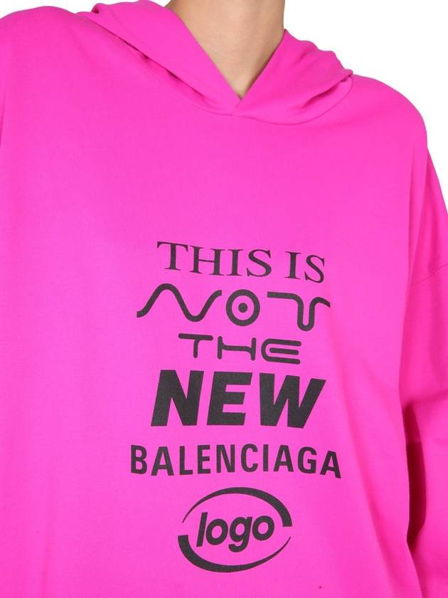 New Logo Hood Pink - BALENCIAGA - BALAAN 5