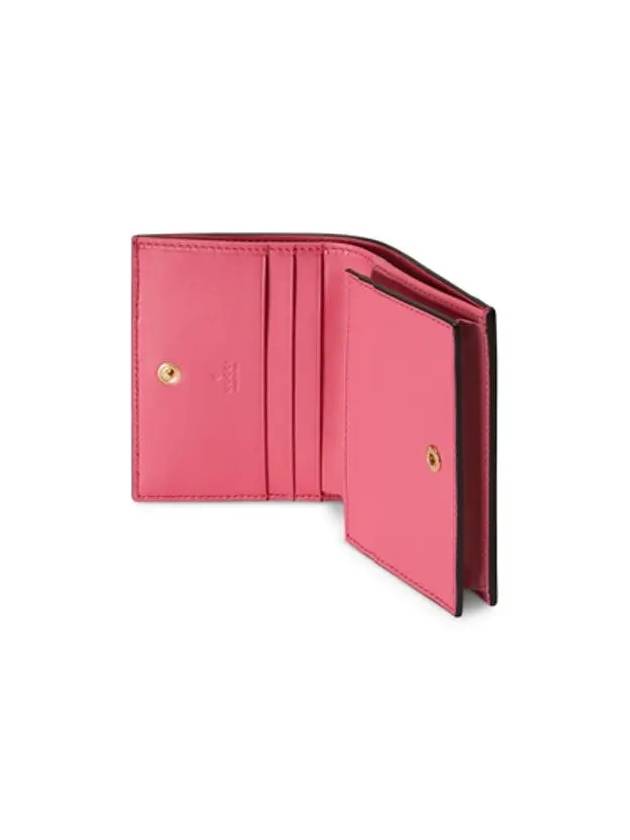 GG Materasse leather card wallet pink - GUCCI - BALAAN 4