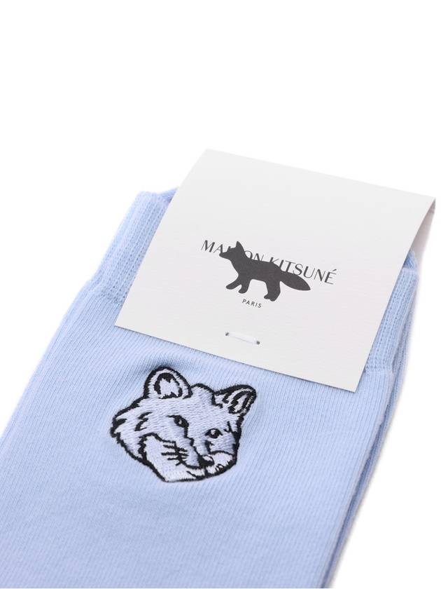 Fox Head Socks Blue - MAISON KITSUNE - BALAAN 4