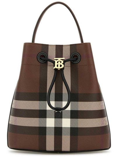 Small TB Bucket Bag Dark Birch Brown - BURBERRY - BALAAN 2