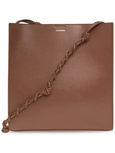 Tangle Medium Leather Cross Bag Brown - JIL SANDER - BALAAN 1