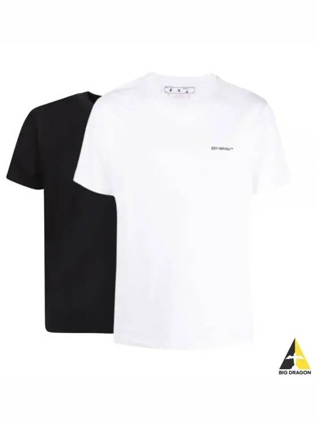 OFF white wave out short sleeve t shirt black OMAA027F22 JER016 - OFF WHITE - BALAAN 1