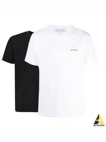 OFF white wave out short sleeve t shirt black OMAA027F22 JER016 - OFF WHITE - BALAAN 1